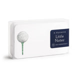 E. Frances Little Notes packaging with a golf ball and tee design on a white background