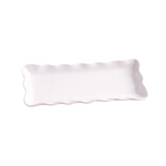 White ceramic tray on a white background