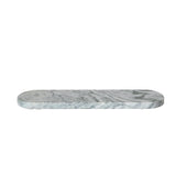 side view Marble Cheese/Serving Board, Green Melange 