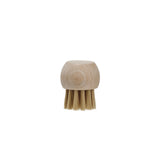 Beige brush with bristle head on a white background