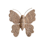 Hand-Woven Water Hyacinth Butterfly Wall Décor, Natural