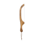 Wooden bow on a white background