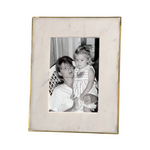 white marble picture frame, gold detail