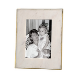 white marble picture frame, gold detail