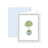 topiary trimmings stationery set of 8 cards & envelopes