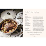 Sunday Pot Roast with Gravy recipe card on a white background