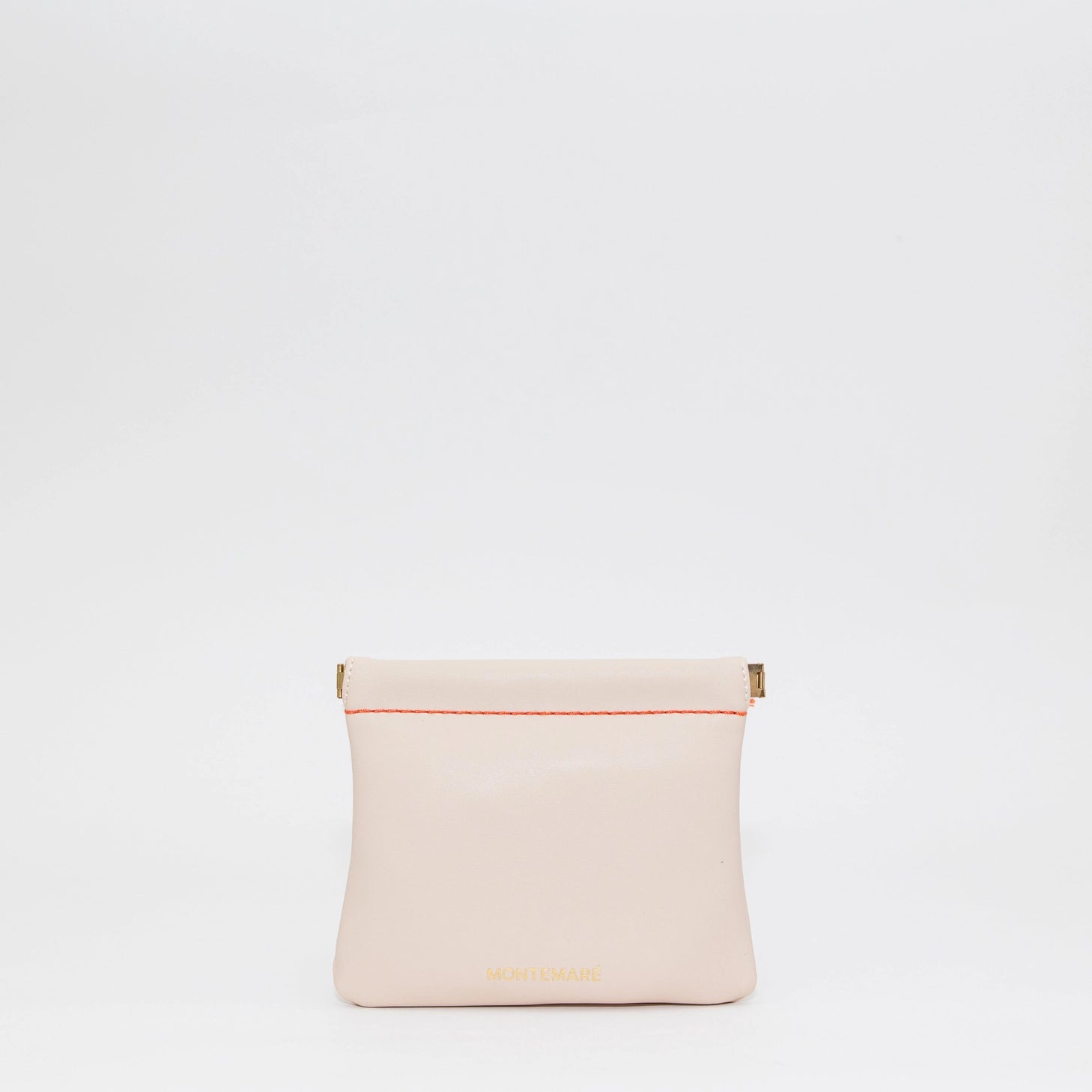 Montemare Roma Square Pouch in Ivory on a light gray background