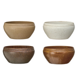 vintage reproduction stoneware bowl, 4 colors