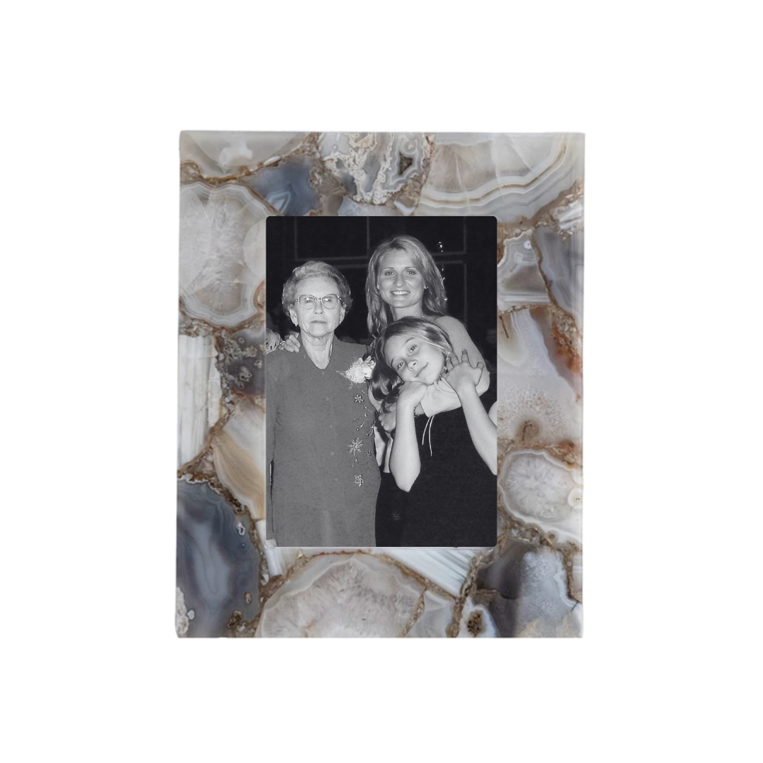 Agate Photo Frame, Natural 