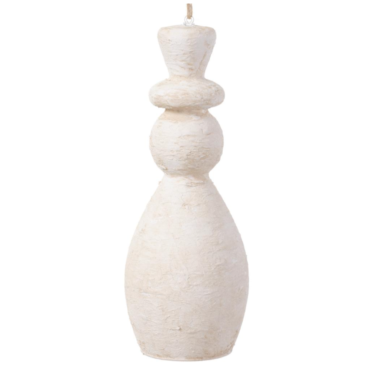 White Snowman Ornament 