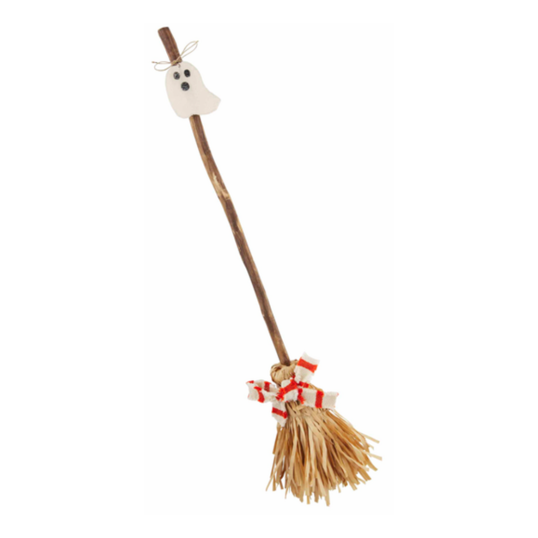 ghost broom, halloween decor