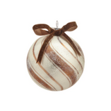 gingerbread swirl ornament, globe