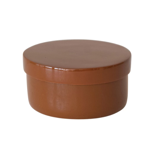 Lacquered Bamboo Container w/ Lid