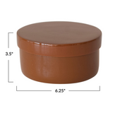 measurements of Lacquered Bamboo Container w/ Lid