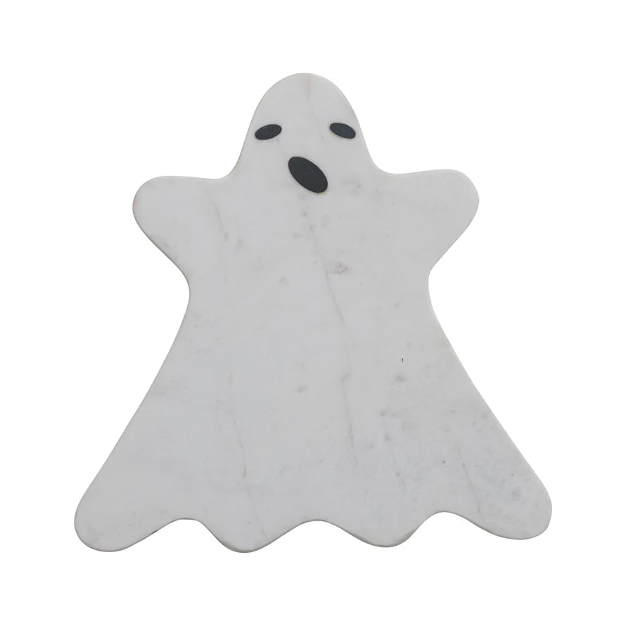 White Marble Ghost Shaped Cutting Board