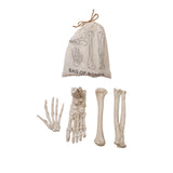 Set of decorative bones with a 'Bag of Bones' pouch on a white background