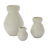 shapely speckled vase, three sizes