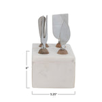 Cheese Servers in Marble Stand - Danshire Market and Design 