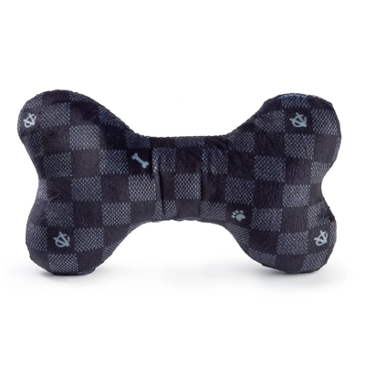 Black Chewy Vuiton Checker Bone