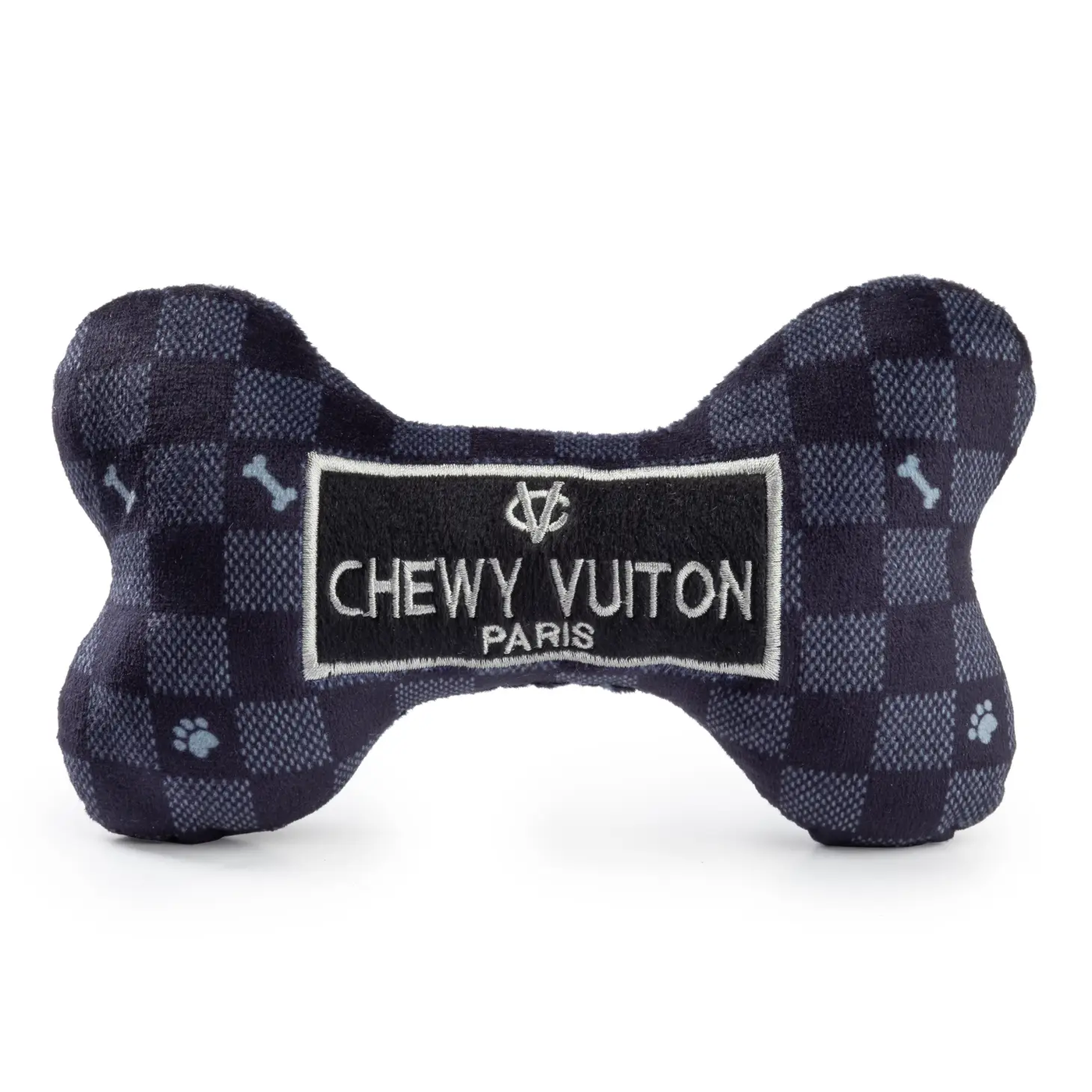 Black Chewy Vuiton Checker Bone