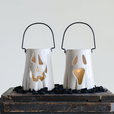 Ceramic Ghost Lantern