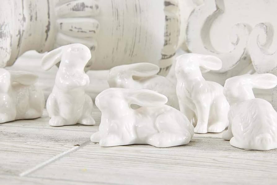 White Porcelain Bunny - Danshire Market and Design 