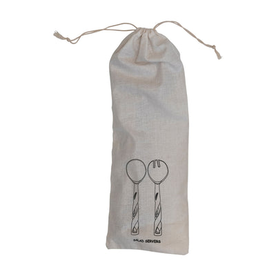 Mango Wood Salad Servers