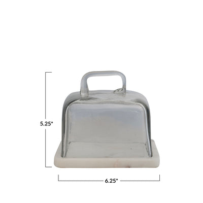 Marble + Cloche Set