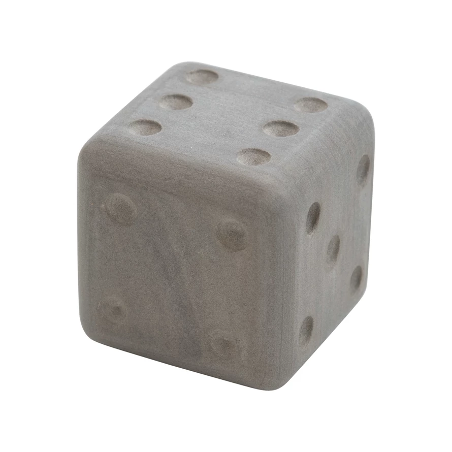 Hand-Carved Sandstone Dice