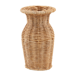 RESIN BASKET WEAVE VASE