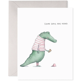 Card, Alligator Hard Day