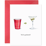 Card, You've Graduated Martini