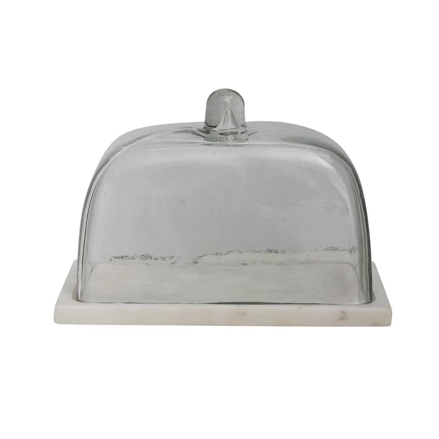 Marble + Cloche Set