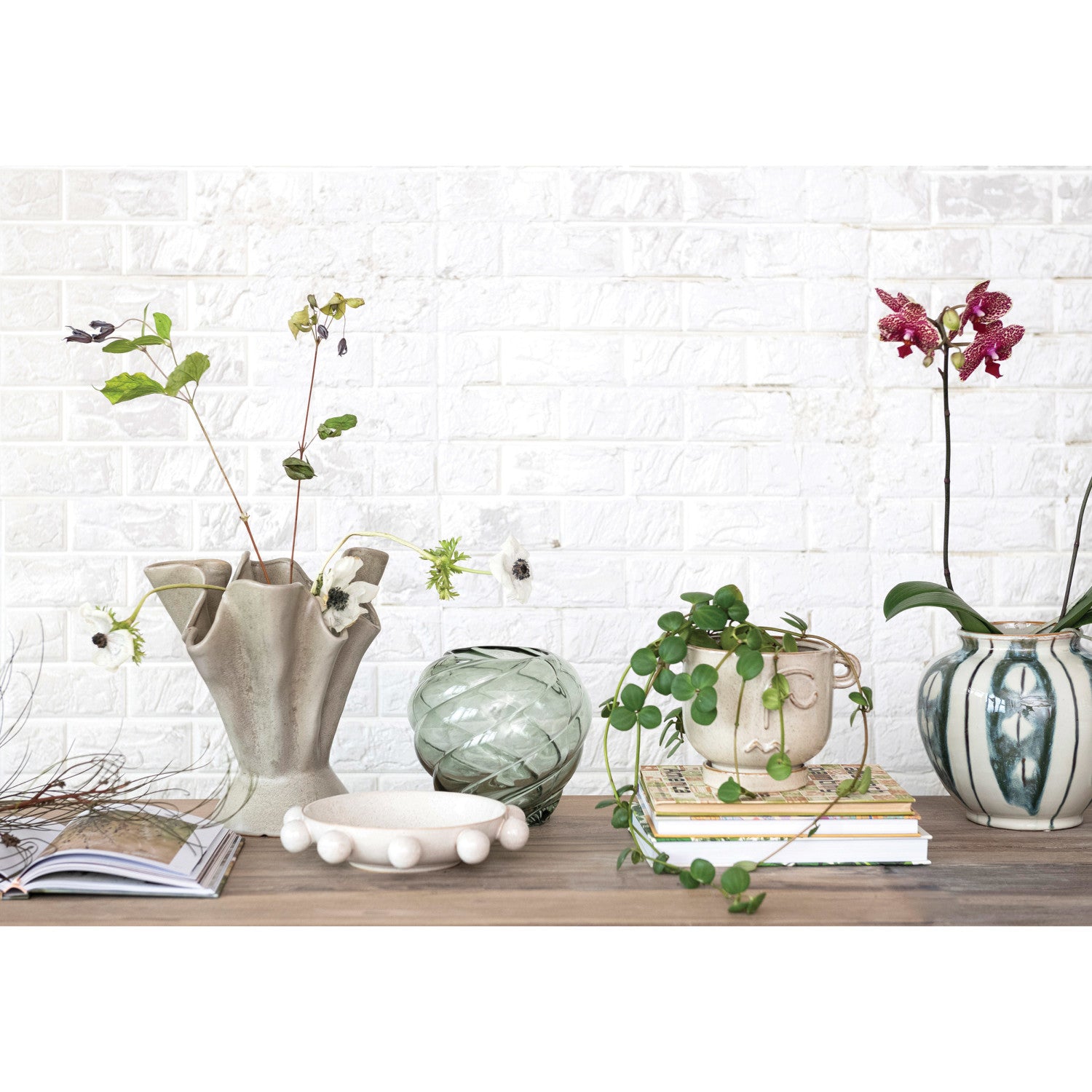 Vase, Ruffled Edge - Danshire Market and Design 