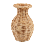 RESIN BASKET WEAVE VASE