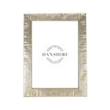 italian wood picture frame, silver 