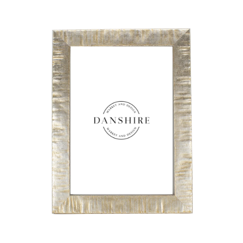italian wood picture frame, silver 