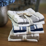 classic dishtowel set of three coordinating patterns, multiple styles available 