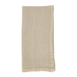 natural linen napkins, set of four