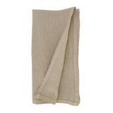 natural linen napkins, set of four