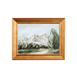 gold framed mountain landscape