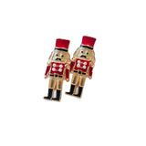 Earrings, Red Nutcracker