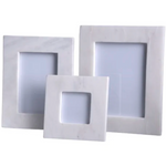 white marble frame, available in multiple sizes