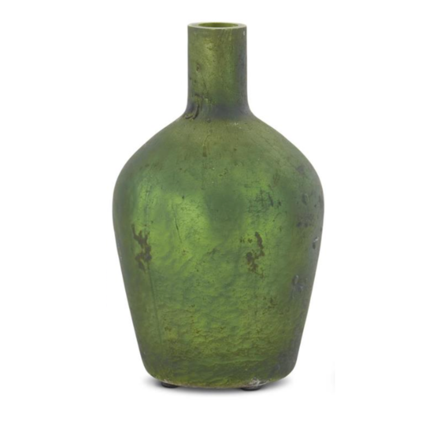 antique green bottle vase, giada style