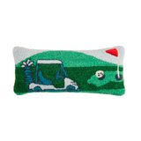 Pillow, Woven Hooked Golf