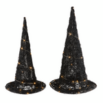 woven led witch hat, two sizes