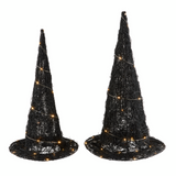 woven led witch hat, two sizes