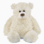 white teddy bear plush