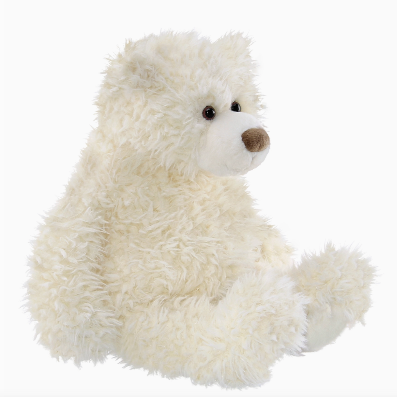 white teddy bear plush
