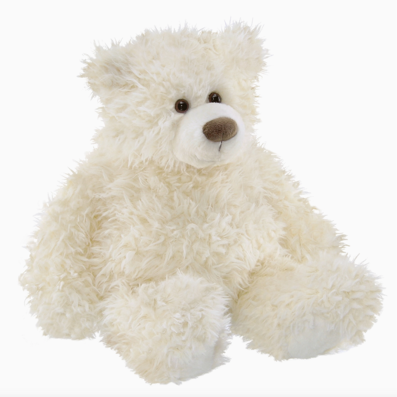 white teddy bear plush